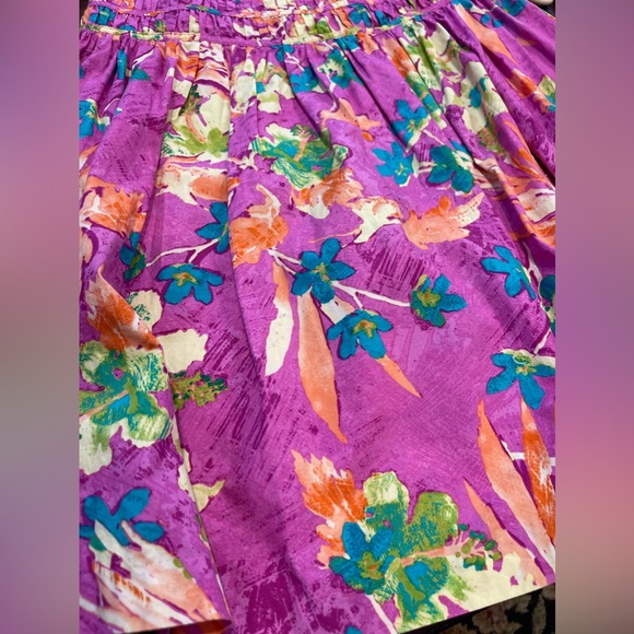 Jones wear jeans co ladies size 8 side zip Hawaiian‎ print all cotton skirt - Picture 10 of 12